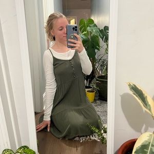Mossimo Supply Army Green Sundress